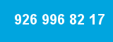 926 996 82 17 926 996 82 17